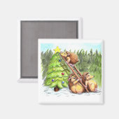 3 choupissons de Noël マグネット (正面/裏面)