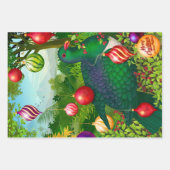 3 Christmas Kereruデザイン ラッピングペーパーシート (正面3)