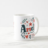 3 Color Amelie 2 コーヒーマグカップ (正面右)