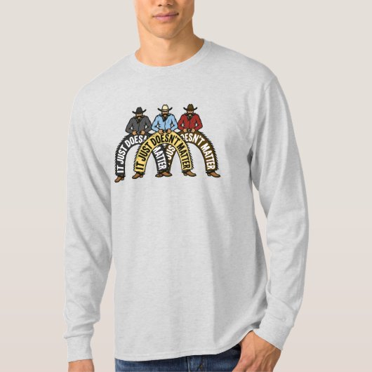 3 cowboys walk into a bar... tシャツ (正面)