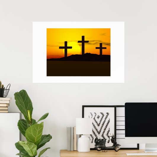 3 crosses ポスター (ホームオフィス)
