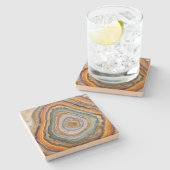 3 Dアガテストーンコースター ストーンコースター (横)