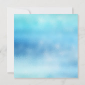 3-Dグラデーション海スカイブルービーチOcean Glass 招待状 (裏面)