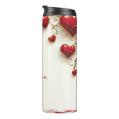 3-Dハート熱パーソナライズされたタンブラー タンブラー (回転右)