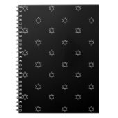 3-Dルックシルバースターオブデイビッド ノートブック (正面)