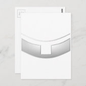 3-Dルックシルバープスティストまたは大臣カラー ポストカード (正面/裏面)