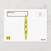 3-DルックハムアイコンQSLカードカ   スタマイズ ポストカード (裏面)