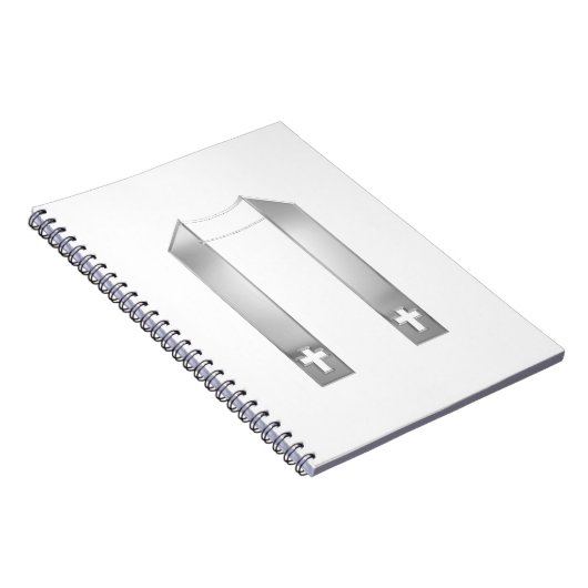 3-Dルック・シルバー坊主盗 ノートブック (右側)