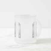 3-Dルック・シルバー坊主盗 フロストグラスマグカップ (正面右)