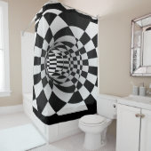3-D光学錯覚シャワーカーテン シャワーカーテン (インサイチュ)