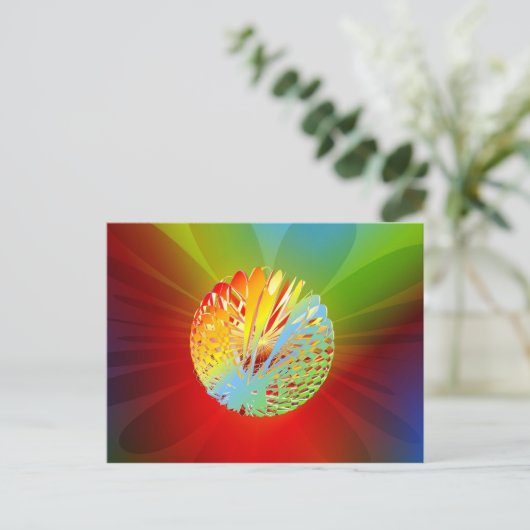 3-d球 ポストカード (スタンド正面)