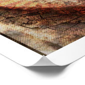 3-D Burnt Heart in Sand Poster ポスター (角)