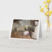 3-D First Christmas カード (黄色い花)