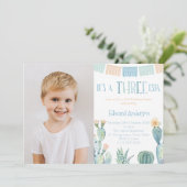 3-ESTA第3誕生日パーティーFiesta写真 招待状 (スタンド正面)