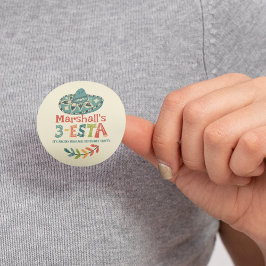 3-Esta テーマの誕生日ステッカー ラウンドシール