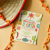 3-Esta Mexican Themed Boys 3rd Birthday Party 招待状