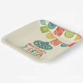 3-Esta Personalized Sombrero Birthday Party ペーパープレート (傾斜あり)