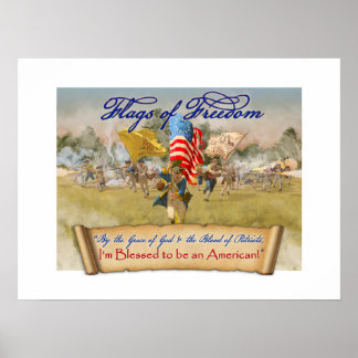 "3 Flags of Freedom" Value Poster ポスター