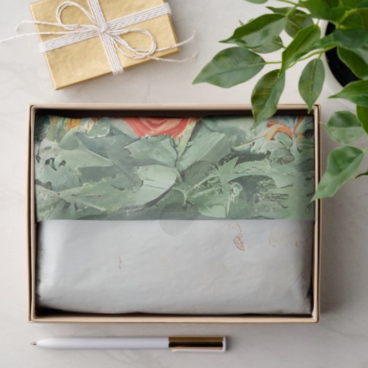 3 Giraffe Decompage紙水色 薄葉紙 (ギフト)