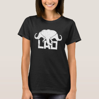 3 Headed Elephant LAO Original Kingdom of Laos Fla Tシャツ