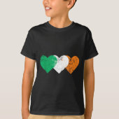 3 Hearts Ireland Flag St. Patricks Day Irish Flags Tシャツ (正面)