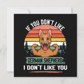 3 If You Don't Like German Shepherd I Don't Like Y 招待状