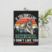3 If You Don't Like German Shepherd I Don't Like Y 招待状 (スタンド正面)