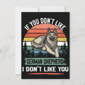 3 If You Don't Like German Shepherd I Don't Like Y 招待状 (正面)