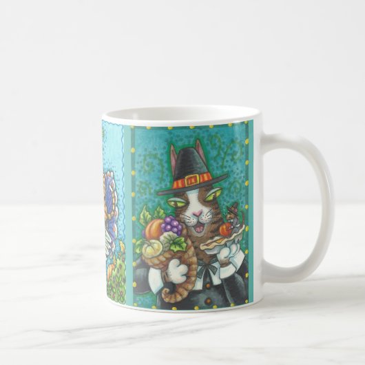 3 Image His N' Fitz Cats THANKSGIVING MUG コーヒーマグカップ (右)