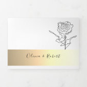 3 in 1シンプルフォト結婚ズ 三つ折り招待状 (カバー)