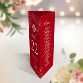 3 in 1テーブル番号、メニューとサンキューカード