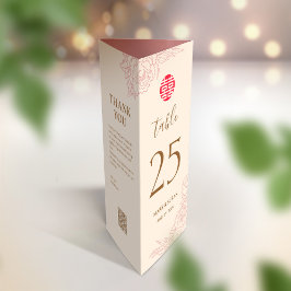 3 in 1テーブル番号、メニューとサンキューカード