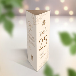 3 in 1テーブル番号、メニューとサンキューカード