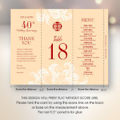 3 in 1テーブル番号、メニューとサンキューカード