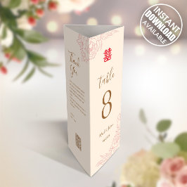 3 in 1テーブル番号、メニュー&お礼のメモ記号 ポスター