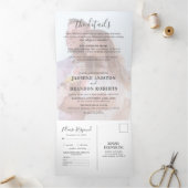 3 in 1フォトオーバーレイ結婚ズ 三つ折り招待状 (内部)