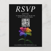 🌈3‑in‑1 Digital RSVP + Details + Adults‑Only Card エンクロージャーカード (正面)