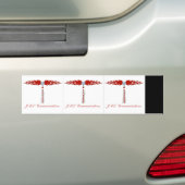 3-in-1 JML Communications ロゴ スクエアステッカー バンパーステッカー (車上)