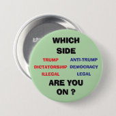 3 inch round Button 缶バッジ (正面&裏面)