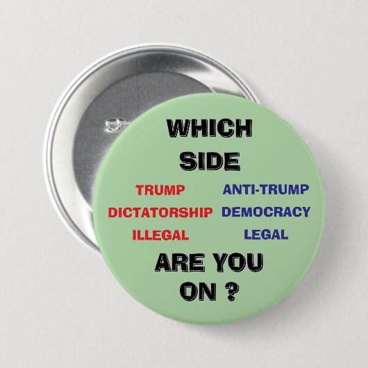 3 inch round Button 缶バッジ (正面&裏面)