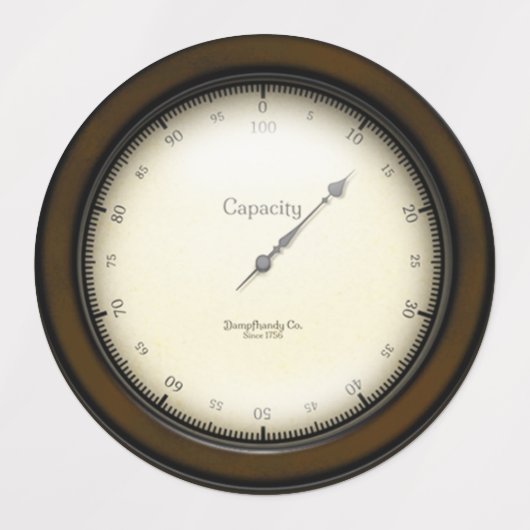 3 Industrial Meters Steampunk Cosplay & 飾's ラベル (デザイン2)