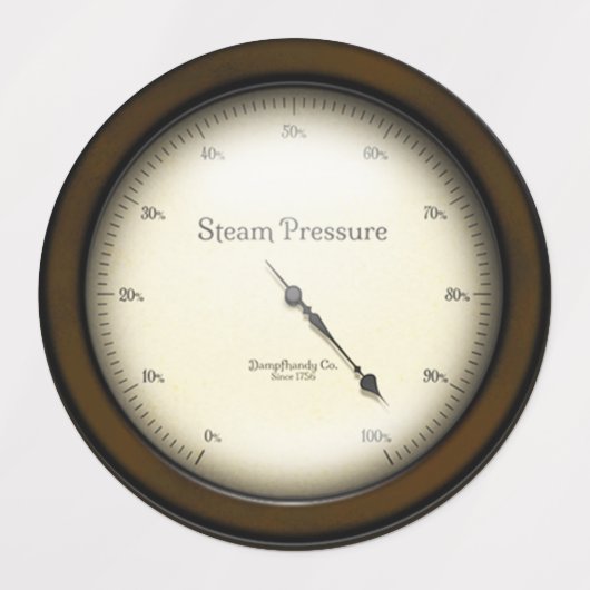 3 Industrial Meters Steampunk Cosplay & 飾's ラベル (デザイン1)