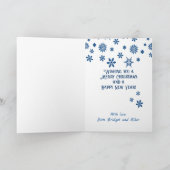 3 Instant Photos署名雪のパーソナライズ シーズンカード (内部)