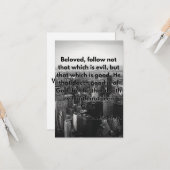 3 John 1:11 KJVバイブル聖なる書物、 経典Pic Greeting Card カード (正面/裏面インサイチュ)
