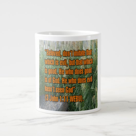 3 John 1:11 WEBU Mug ジャンボコーヒーマグカップ (正面)