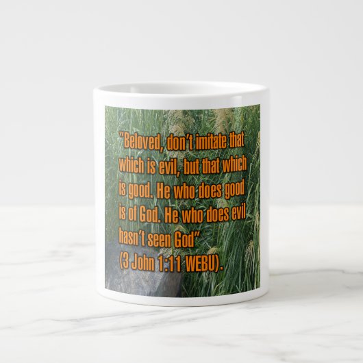 3 John 1:11 WEBU Mug ジャンボコーヒーマグカップ (正面)