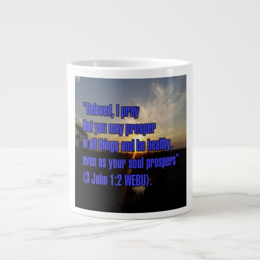 3 John 1:2 WEBU Mug ジャンボコーヒーマグカップ (正面)