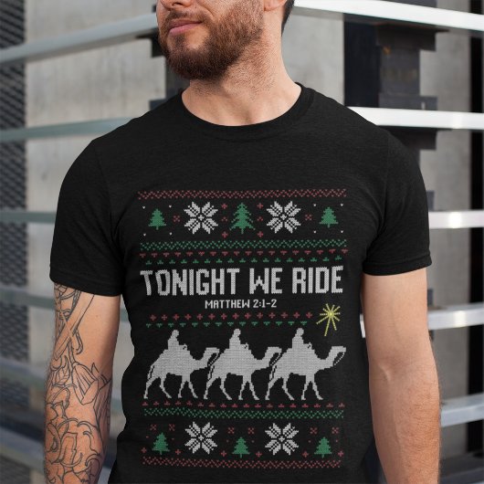 3 Kings Tonight We Ride Ugly Sweater Christmas Tシャツ