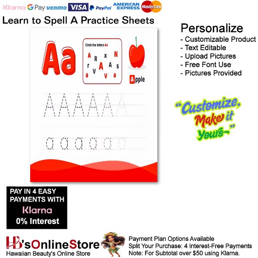 3 Learn To Spell Letter A Teacher Home Schooling