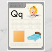 3 Learn To Spell Letter Q Teacher Home Schooling (正面)